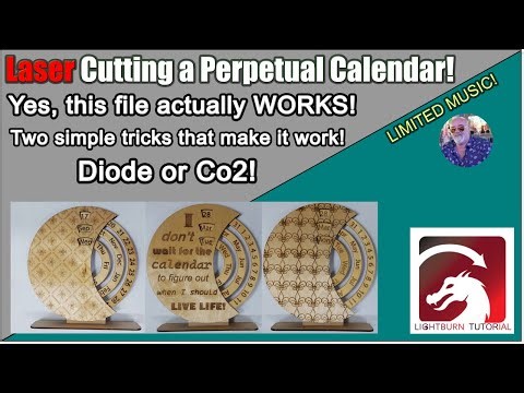 Making a Perpetual Calendar on a Diode Laser Engraver that actually WORKS!