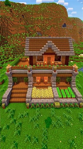 Minecraft Spruce Starter House 🏠 #minecraft