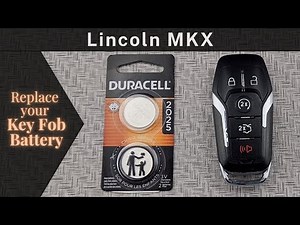 How to DIY Replace Change a Lincoln MKX 2016-2018 Key Remote Fob Battery