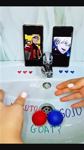 Naruto vs Gojo: Best Anime Character? ❤️🤗 #sports