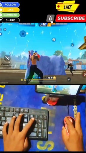How to play free fire with keyboard mouse in mobile |full setup without app no activation