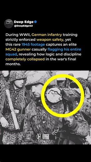 Rare 1945 WWII Footage Shows a German MG42 Gunner Breaking the Rules #shorts