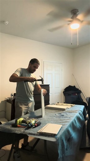 From a box of random pieces to a beautiful dresser—watch the transformation! #diy #furnitureassembly