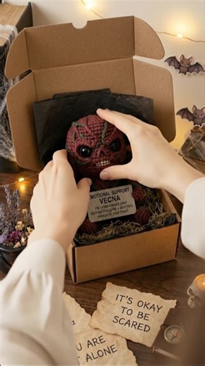 4 chimes... time to get this spooky boy for your desk! #strangerthing #strangerthings4 #vecna #crochet #amigurumi