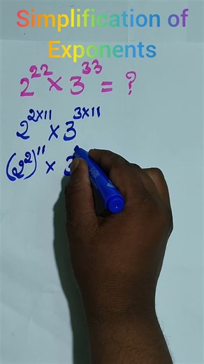 simplification of exponents