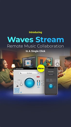 8.7K views · 57 reactions | ⭐ NEW: Waves Stream  Remote music collaboration in a single click ✔ Share your DAW audio in real time ✔ Listen anywhere via web player ✔ Secure & private: One-time links, optional password protection ✔ Ultra-low latency via peer-to-peer connection Learn more: https://link.waves.com/iey #RemoteMusicCollab #RealTimeAudio #WavesStream #DAWSharing #AudioCollaboration | Waves Audio | Facebook