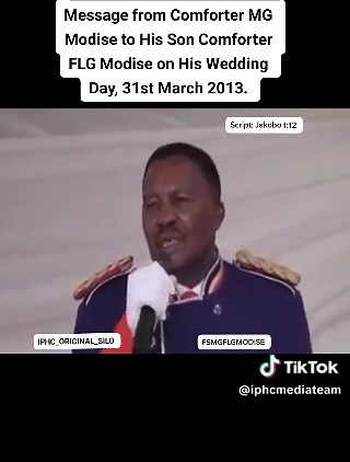 Comforter MG Modise's Heartfelt Message to His Son FLG Modise on His Wedding Day