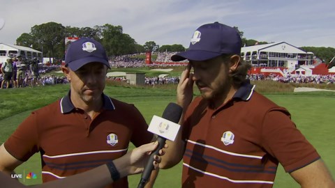 Ryder Cup 2025: Rory McIlroy tells crowd to 'shut the (expletive) up' and then seals match