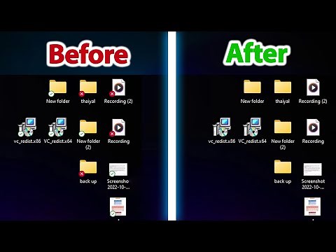 How to Remove Green Tick and Red Cross on Desktop