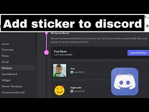 How to add stickers to discord mobile - Custom sticker diecord 2023
