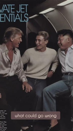 Trump, Putin and Kim in the ultimate thrupple (or is it throuple?) parody...