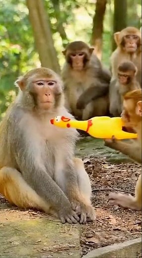 Screaming Chicken Prank! Monkey Starts Dancing in Pure Shock! #shorts #animals #monkey