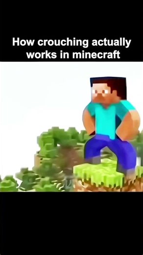 how crouching accutaly works in Minecraft#minecraft