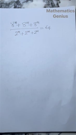 8.5K views · 122 reactions | Exponential end of equation | Mathematics Genius | Facebook