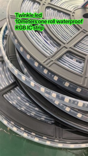 10meters one roll RGBic digital strip , 3years warranty IP66 silicon #smartstrip #smartled #digital strip#ktvlight #madrix5 #addressableledstrip #ledbarlight #readytoship #instock