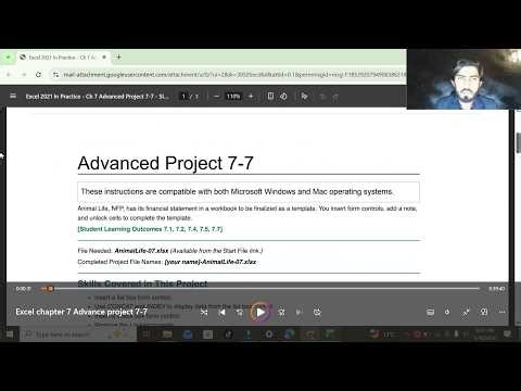 Excel 2021 in Practice - Ch 7 Advance Project 7-7 | Simnet 2024 & 365 Chapter 7
