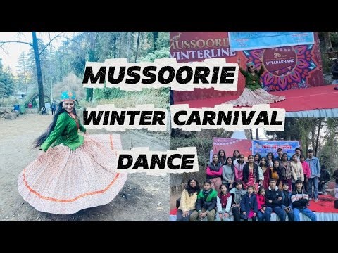 MUSSOORIE WINTER CARNIVAL DANCE || SAPNA CHAUHAN VLOGS15 || MUSSOORIE|| UTTRAKHAND