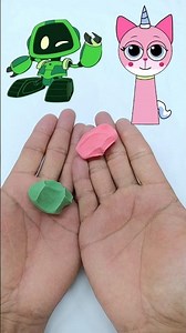 Mixing Green and Pink Clay! Color Mixing Challenge 🎨✨ #colormixing #satisfying