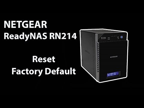 how to reset netgear readynas to factory default
