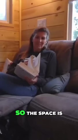 Cozy tiny house living: my favorite spot