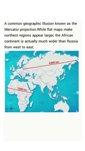 a common geographic illusion known as the Mercator projection