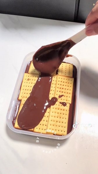 Resep Puding Saltcheese Coklat dengan Biskuit Khong Guan