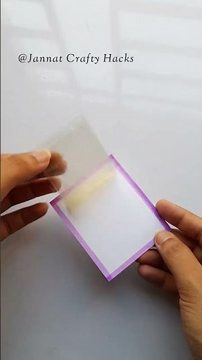 DIY Transparent Sticky Notes 😍💕How to make Sticky Notes without double-sided tape at home#shorts