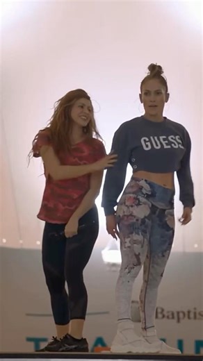 Jennifer Lopez & Shakira Rehearsing at Super Bowl #JLo #Shorts