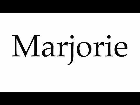 How to Pronounce Marjorie