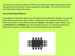 Difference Between Sockets And Slots