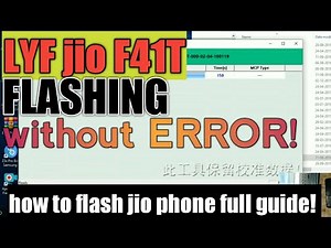 Lyf JIO F41T Flashing without errors! Full guide in hindi.
