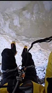 Shane Alexander Ice Climbing POV on Blue Ice Wall | Extreme Mountaineering Shorts
