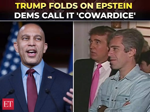 ‘Total Surrender’: Democrats say Trump ‘chickened out’ on Epstein as Congress moves closer to vote