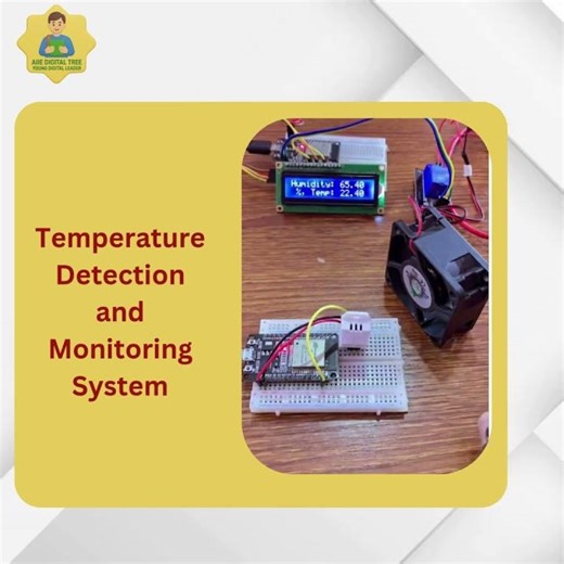 Temperature Detection System| Smart Monitoring & Control Project #robotics #raining #robotics #reels