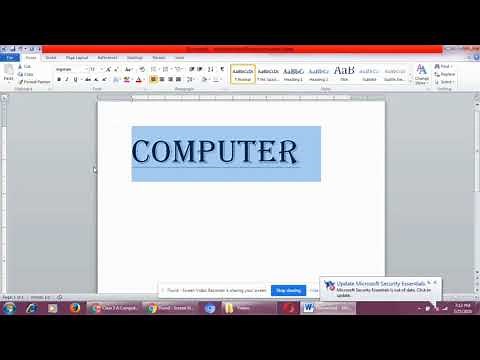 Formatting a Document in Ms Word Class 4