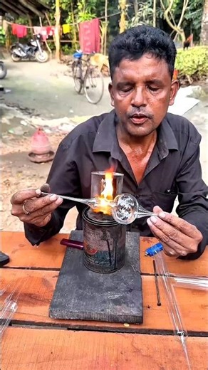 Hidden Talent 🔥 Hardworking Man’s Tube Light Art Will Blow Your Mind #skills