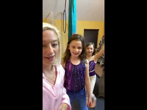 Little Mama and Jordan Live - Hanging out🎪🙃 on the Aerial Silks (The McFive Circus)