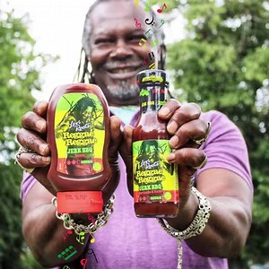 Sound up! 🔊 Give me some Reggae Reggae Sauce. 🎵 Who’s heard me singing the tune that slay’d those dragons all those years ago on your radio? Big respect to everyone that adds a little music to their food! Boom! #PutSomeMusicInYourFood | Levi Roots