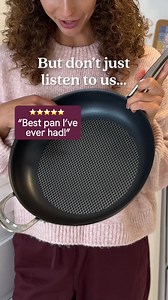 Introducing the Anolon X Nonstick Pan – featuring our SearTech™ technology with a stainless steel mesh base above 3 nonstick layers, this pan sears like cast iron without the messy cleanup. | Anolon