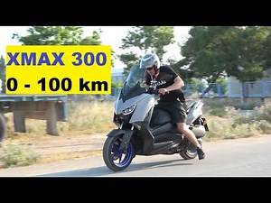 YAMAHA XMAX 300 speed test 0 - 100km