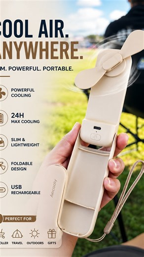 Slim Portable Fan Review | Small, Powerful & Rechargeable
