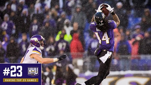 No. 23: Dec. 8, 2013 – Ravens 29, Vikings 26