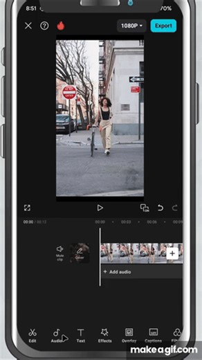 How to Add Text in CapCut Mobile - Lesson 04 CapCut Tutorial on Make a GIF