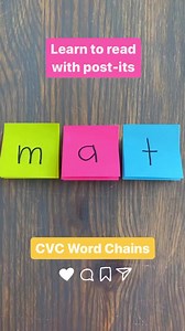 Learn to read with Post-its | Literacy & Lindsay