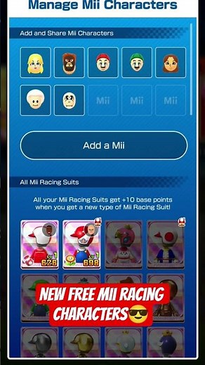 Mario Mii racing codes #mariokart