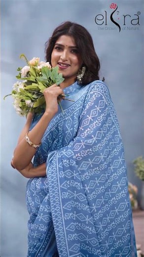 Slip Into Style in Seconds! Elora Light Blue Ready-To-Wear Saree ✨