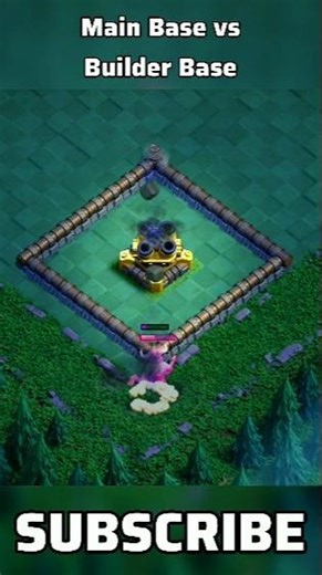 Builder Base vs Main Base Mortar 💀 Raged Barbarian Attack!