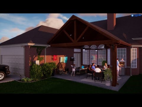 Conceptual Backyard Design – 400 Shumard Visualization