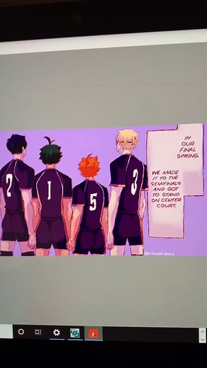 Haikyuu! Manga Panel Redraw Featuring Yamaguchi