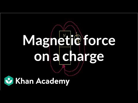 Magnetic force on a charge | Physics | Khan Academy